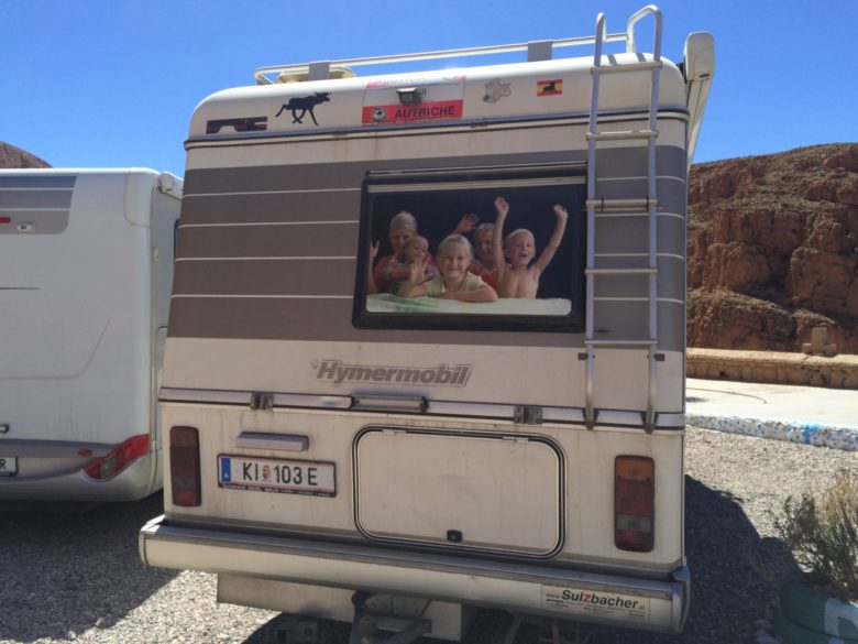 Oh look! A camper full of Nordic babies, and so helpfully labeled!