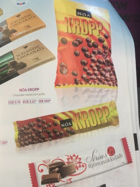 And then, on the flight from Amsterdam back to NYC through Iceland...the joys of the WOW air snack catalogue